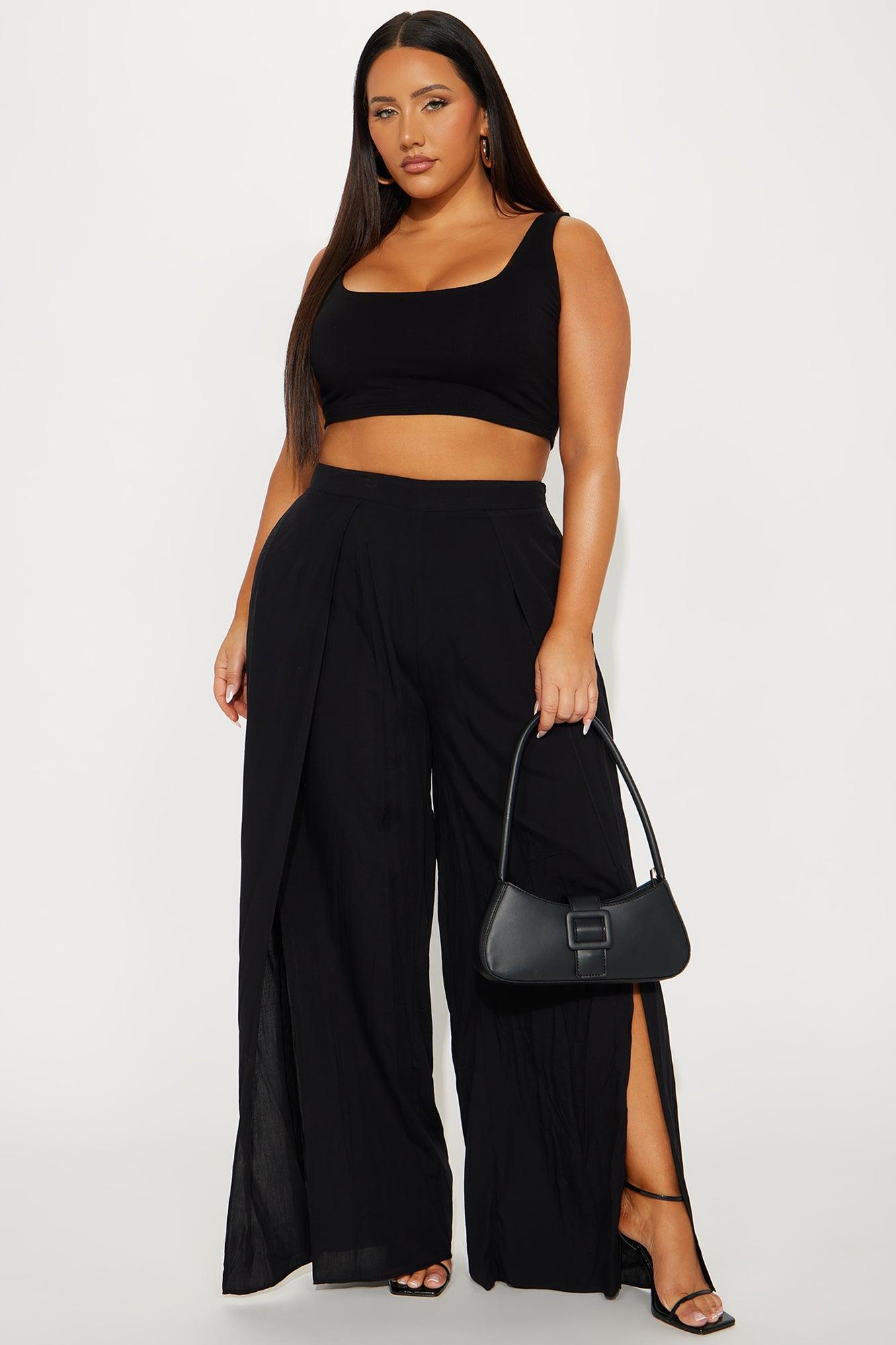 Escape The Ordinary Wide Leg Pant - Black Product Image