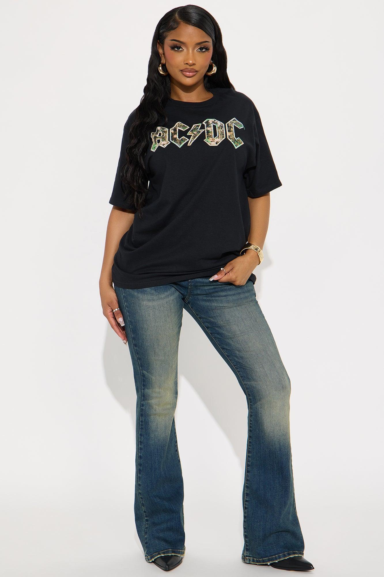 ACDC Camo Oversized Tee - Black Product Image
