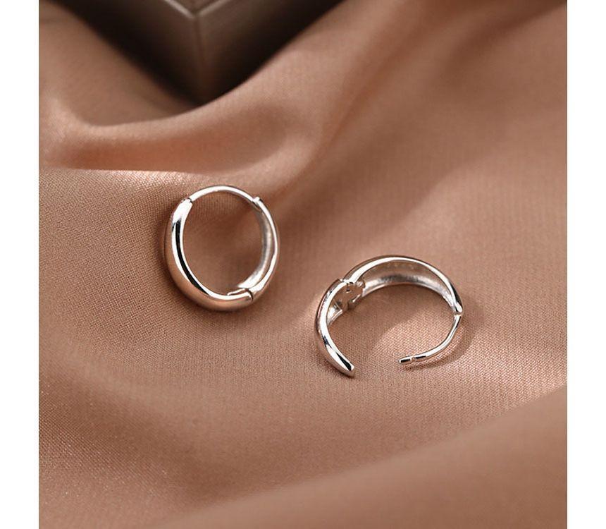 Polished Sterling Silver Hoop Earring (various designs) Product Image