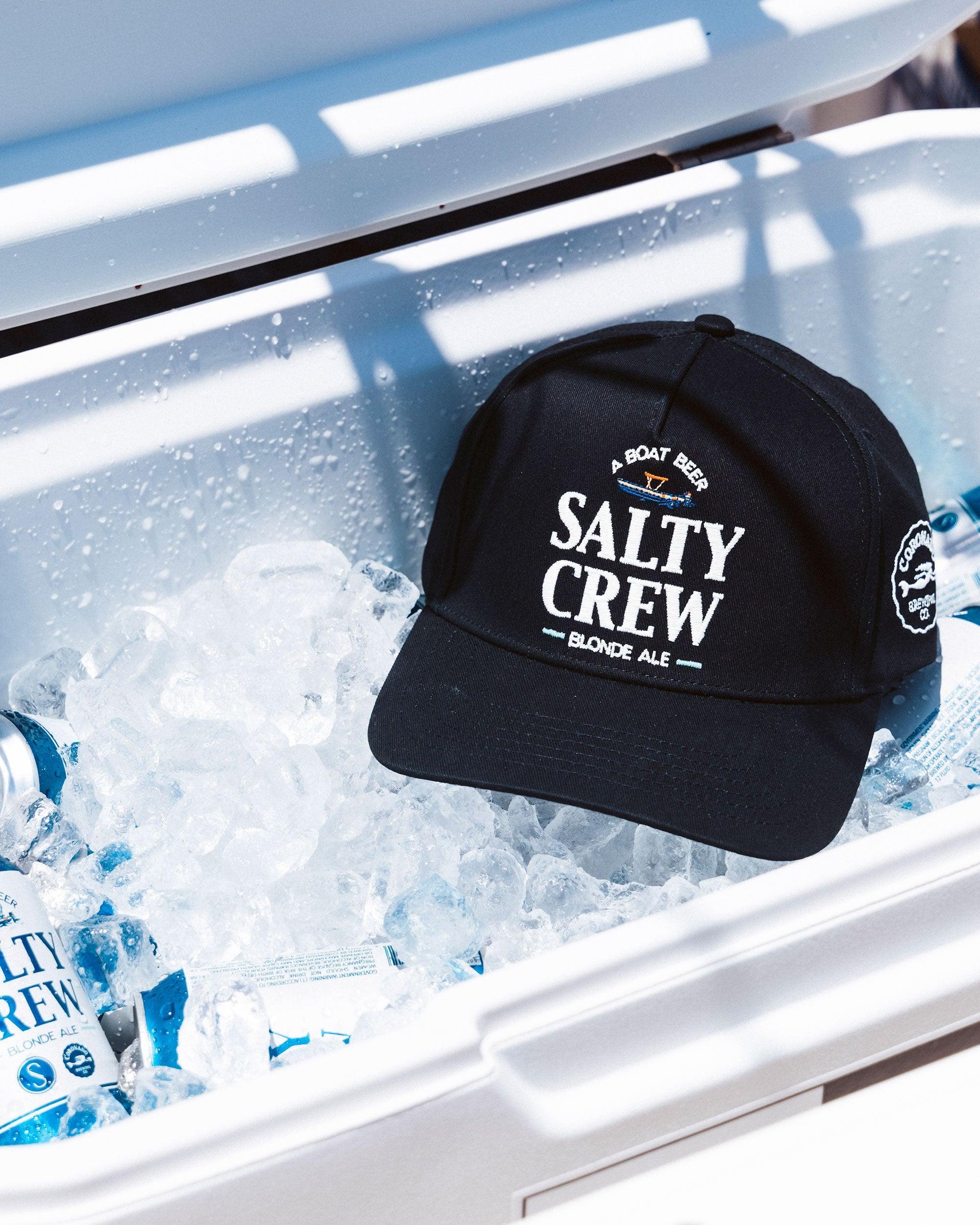 Salty Brew 5 Panel Hat - Black Male Product Image