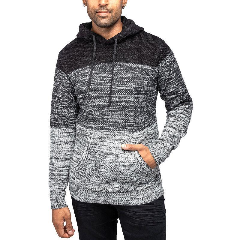 Men's Xray Regular-Fit Colorblock Pullover Hooded Sweater, Size: XXL, White Product Image