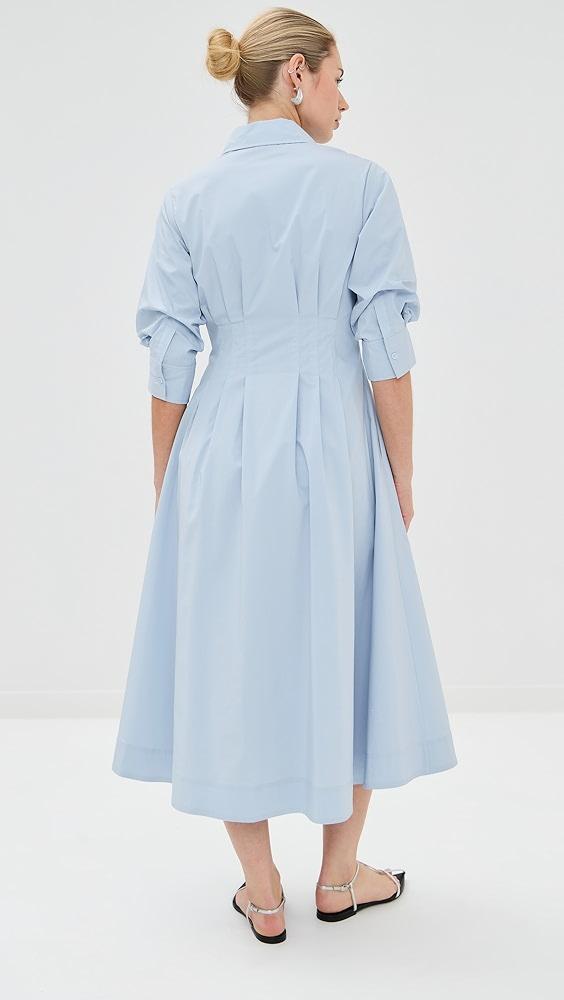 SIMKHAI Jazz Pintuck Midi Dress | Shopbop Product Image