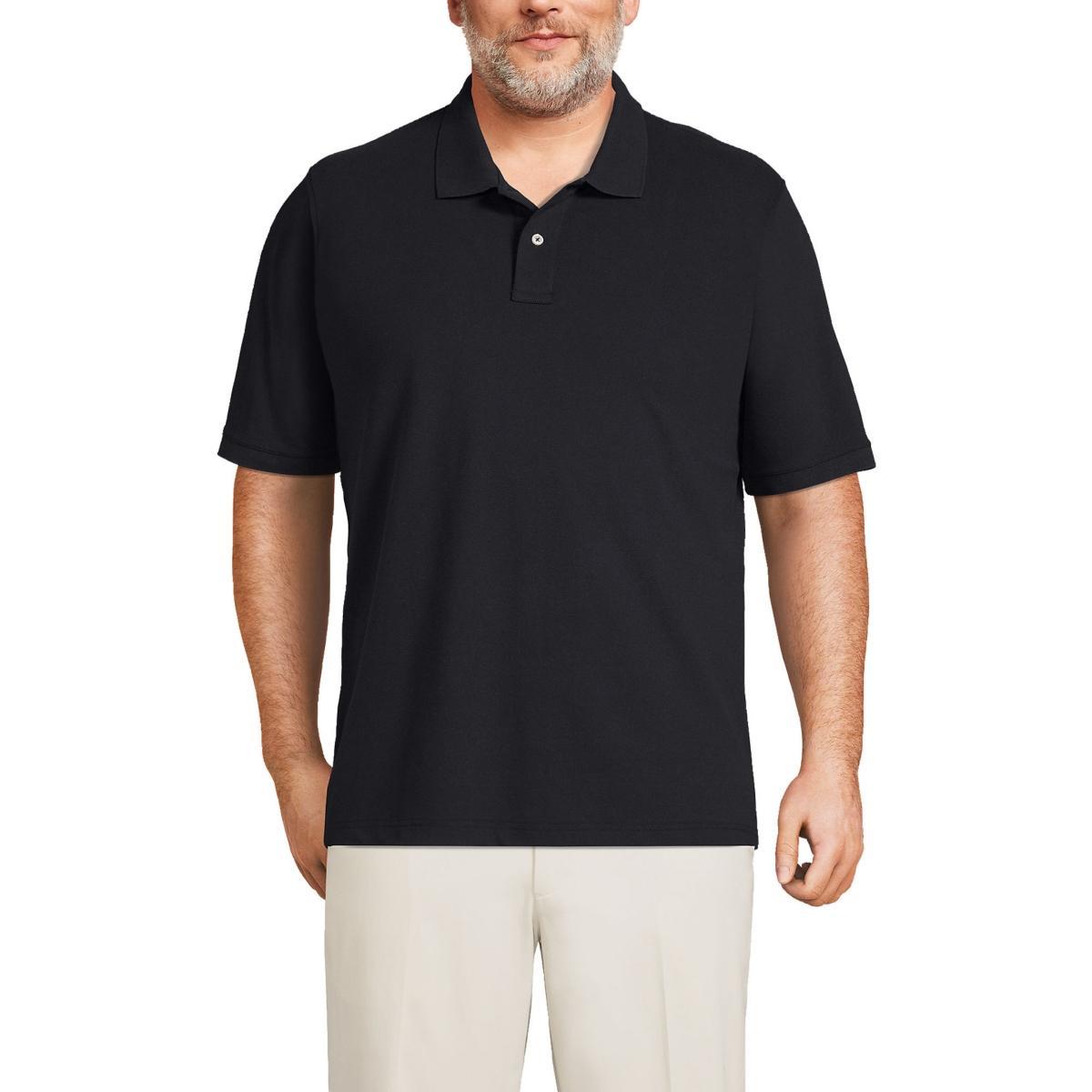 Big & Tall Lands' End Short Sleeve Comfort-First Mesh Polo Shirt, Men's, Size: XXL Tall, White Product Image