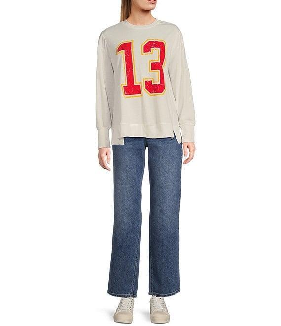 Moa Moa Crew Neck Long Sleeve 13 Graphic Pullover Product Image