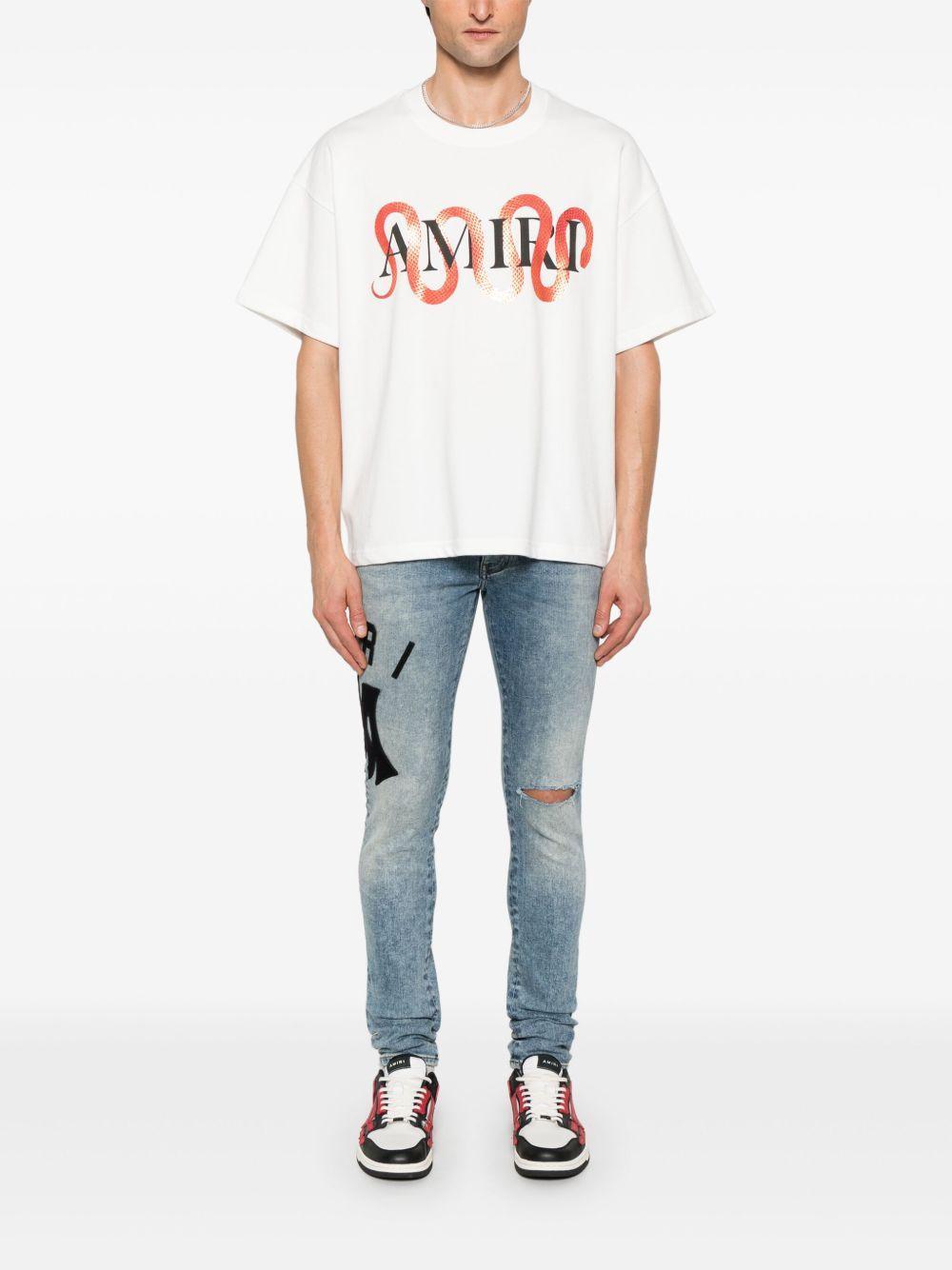 logo-appliqué skinny jeans Product Image