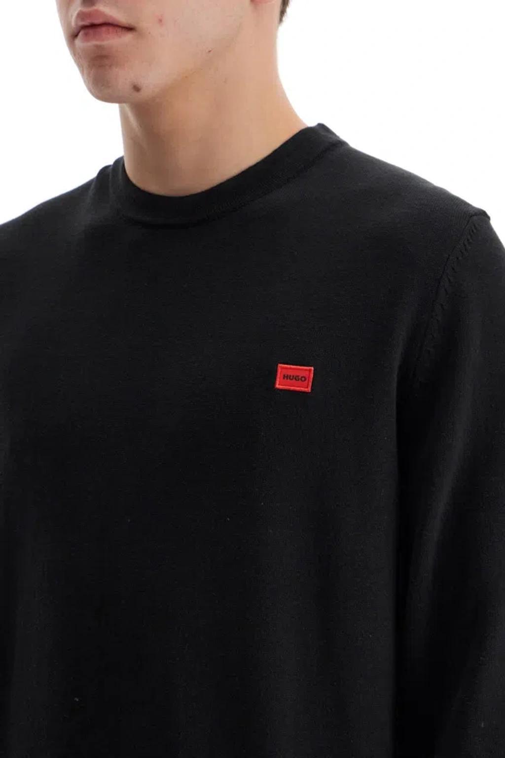 HUGO BOSS Cotton San Cassius Pullover In Black Product Image