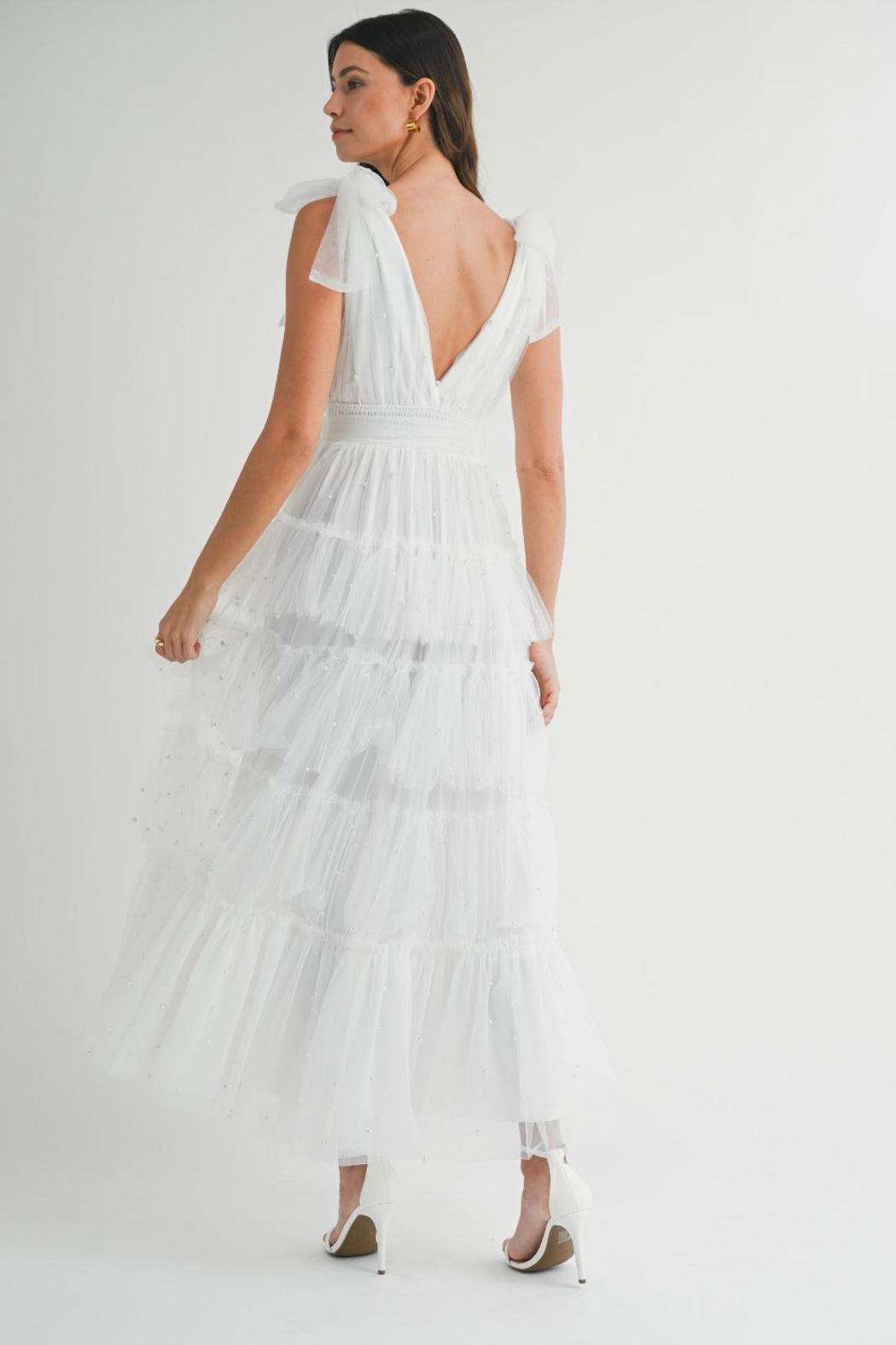 Pearl Mesh Dress Product Image