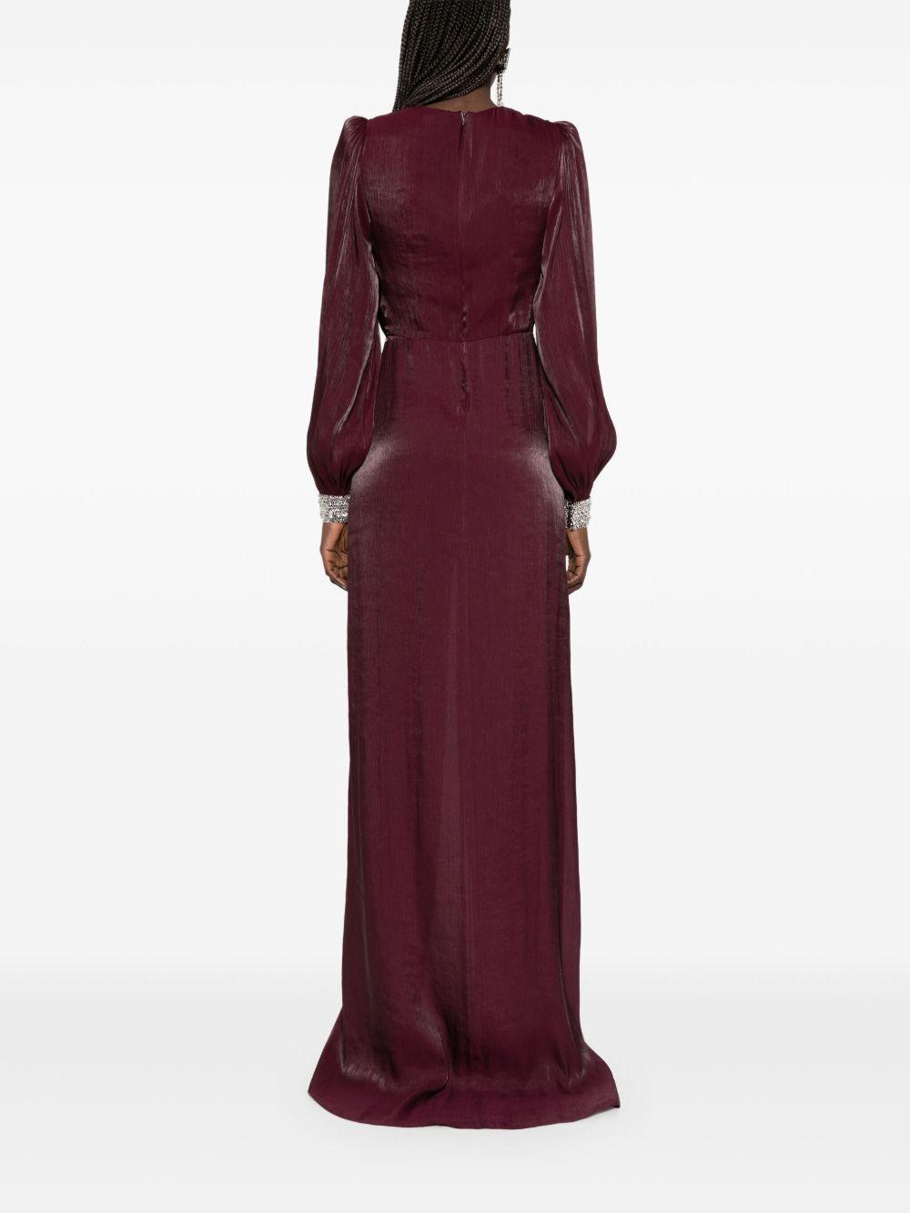 twist-detail chiffon maxi dress Product Image