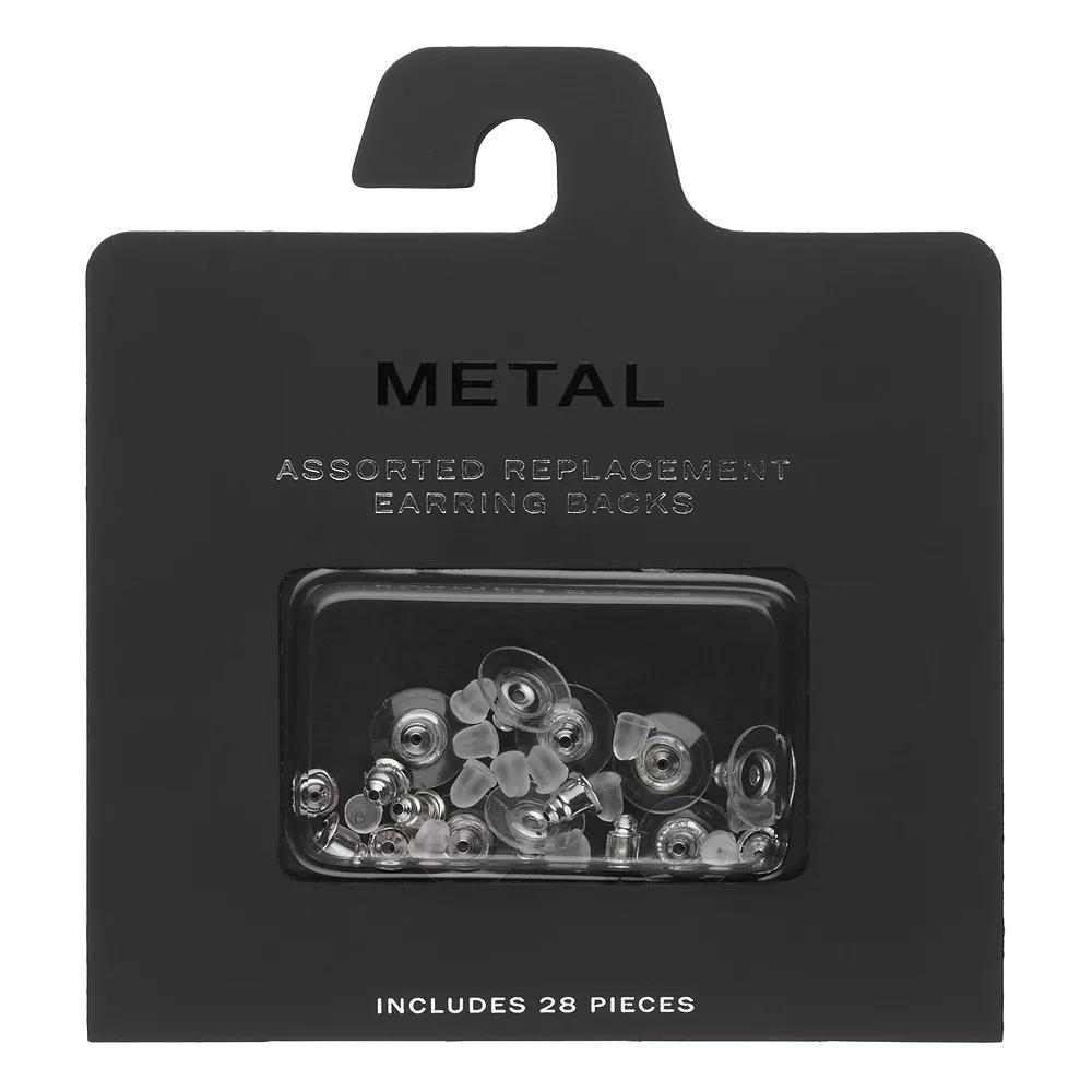 Post Earring Backing Set, Women's, Silver Tone Product Image