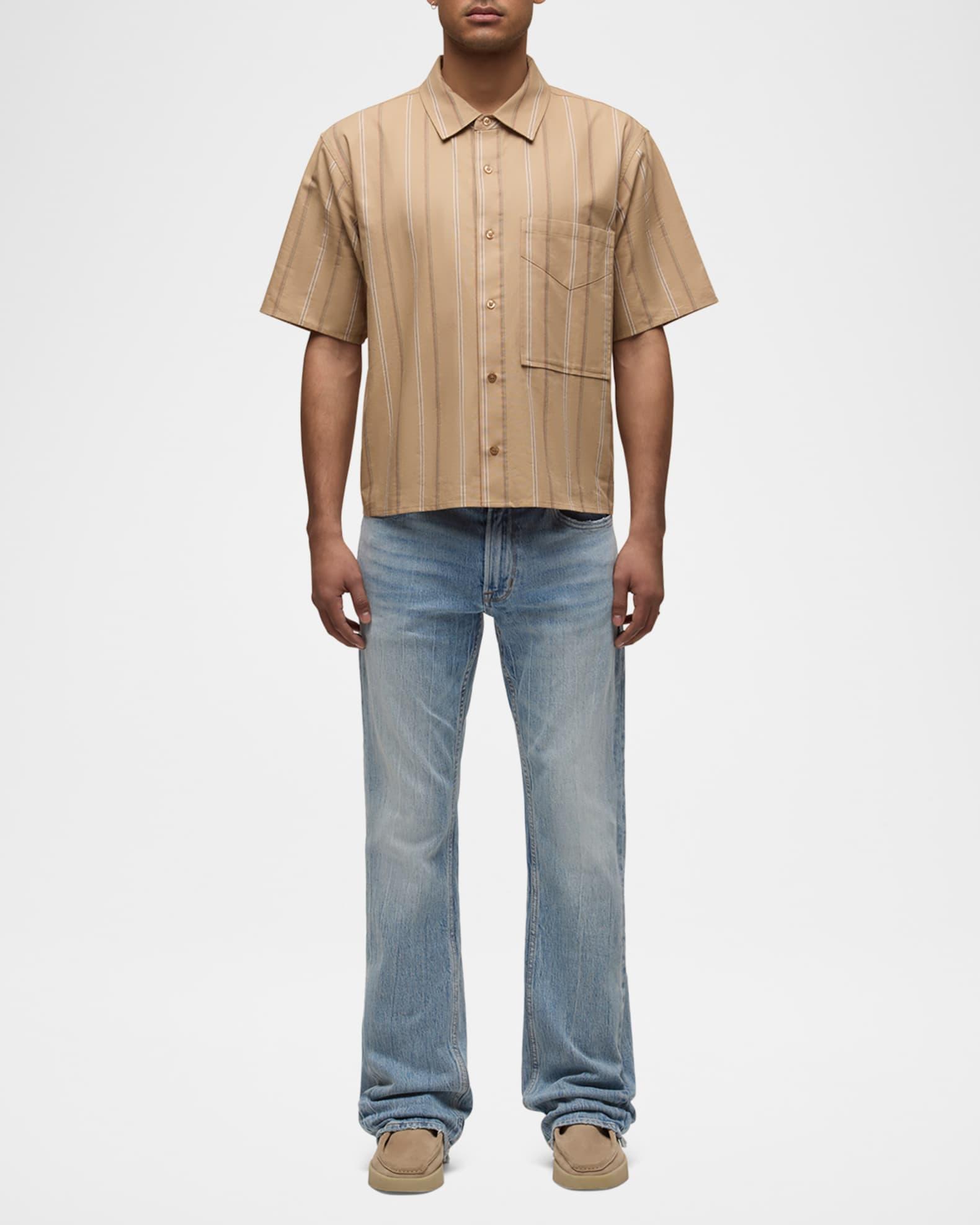Men's Rex Striped Button-Down Shirt Product Image