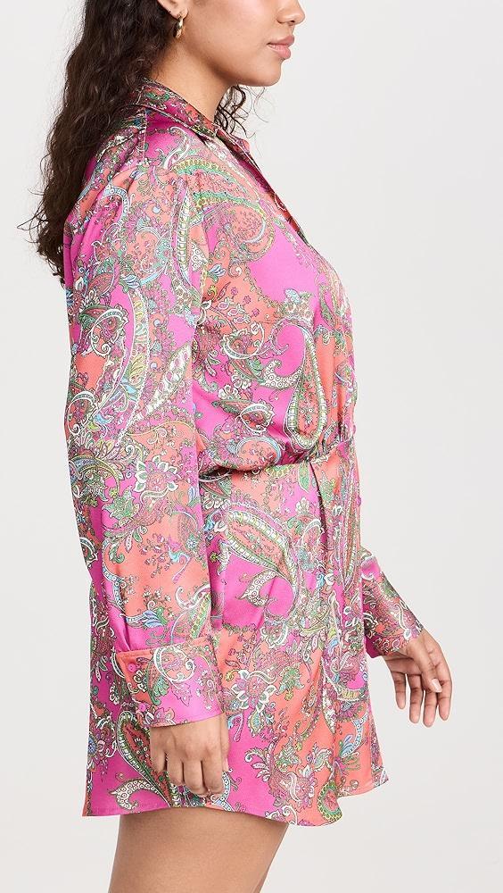 L'AGENCE Demetria Mini Shirtdress | Shopbop Product Image