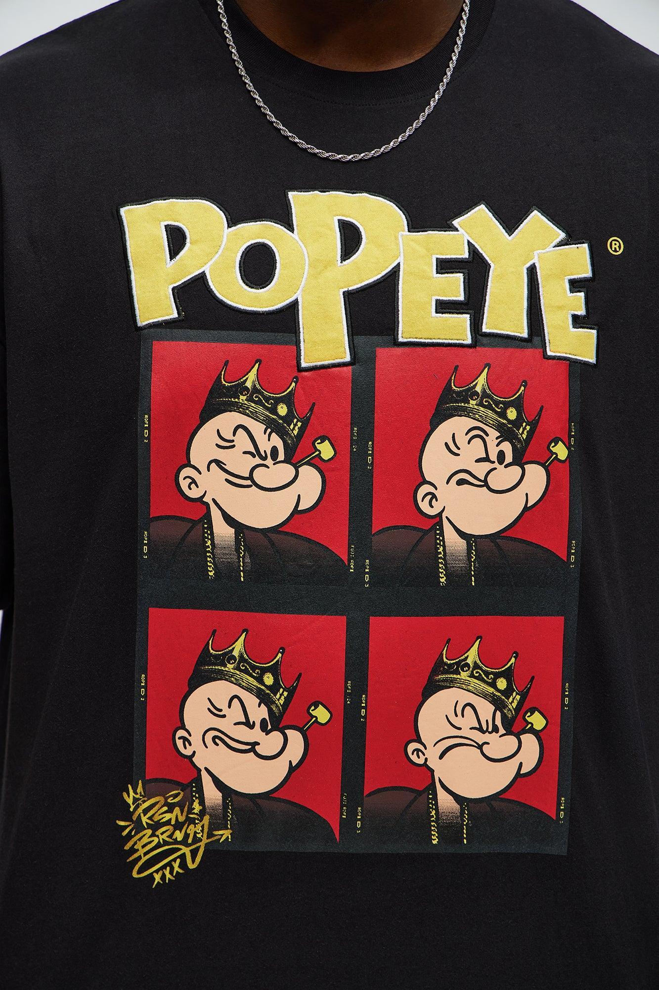 Popeye The King Short Sleeve Tee - Black Product Image