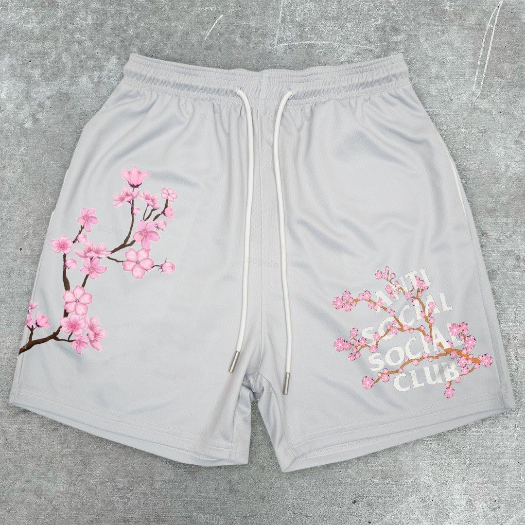 Sopula Men's Vintage Floral Graphic Drawstring Mesh Shorts Product Image