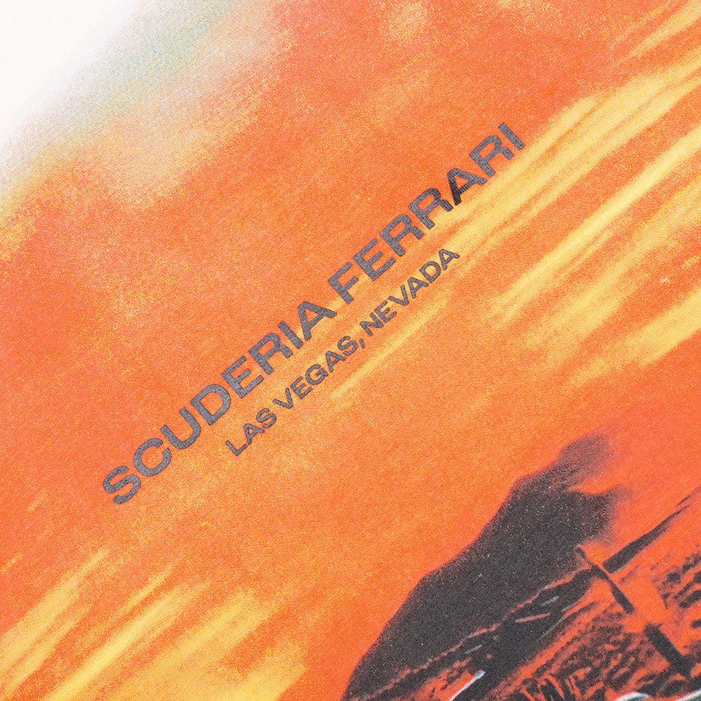 Ferrari Race Desert Sun Las Vegas Tee - Alpine Snow Male Product Image