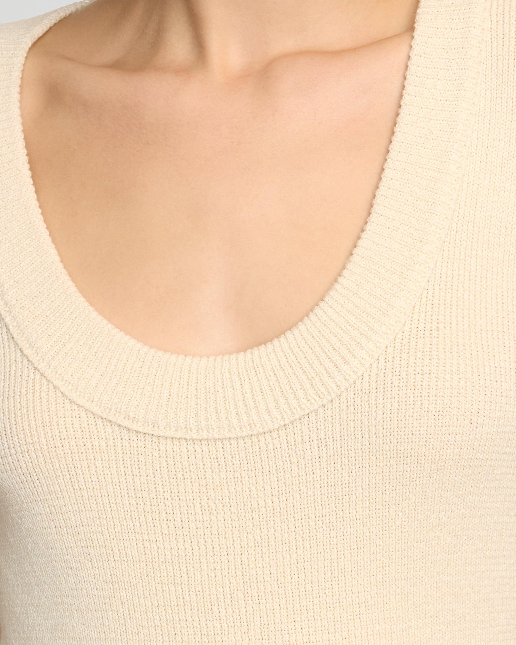 Reina Sculpted Scoop-Neck Knit Top Product Image