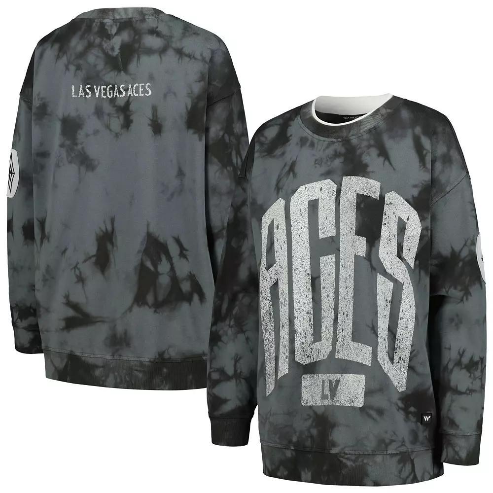 Women's The Wild Collective Charcoal Las Vegas Aces Overdye Pullover Sweatshirt, Size: XL, Wnb Charco Product Image