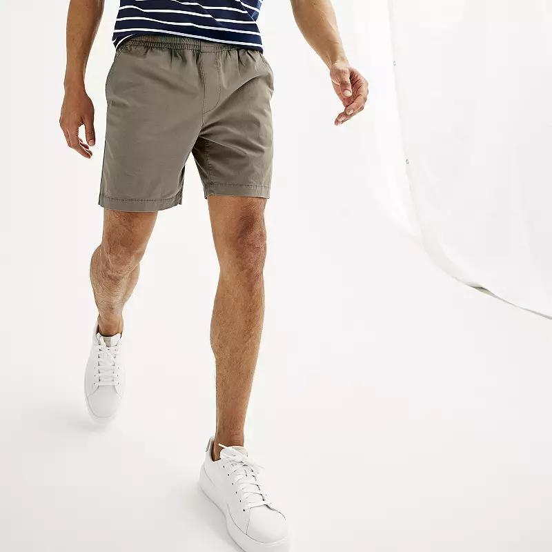 Men's Sonoma Goods For Life® 7" Everyday Pull-On Shorts, Size: Large 7 INCH, Sweet Pecans Product Image