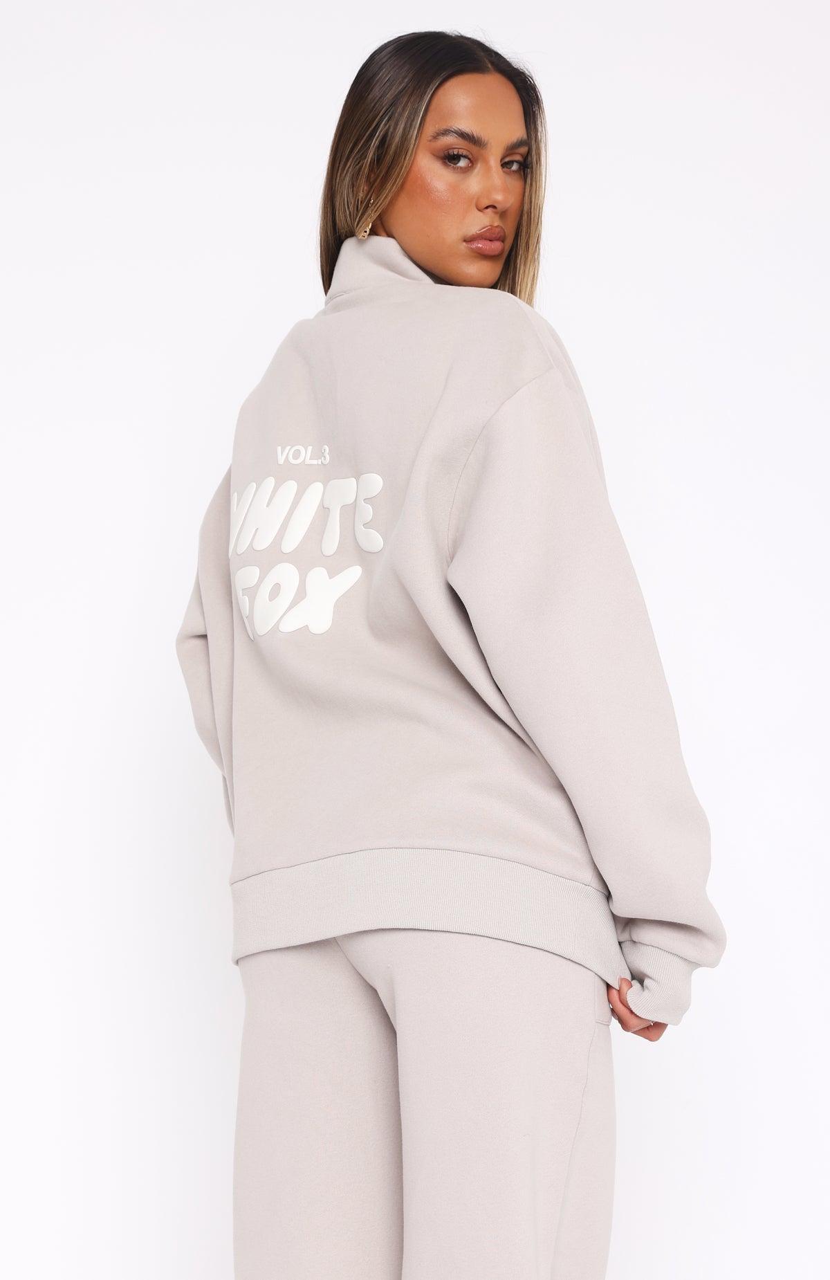 Offstage Zip Front Sweater Moon Product Image