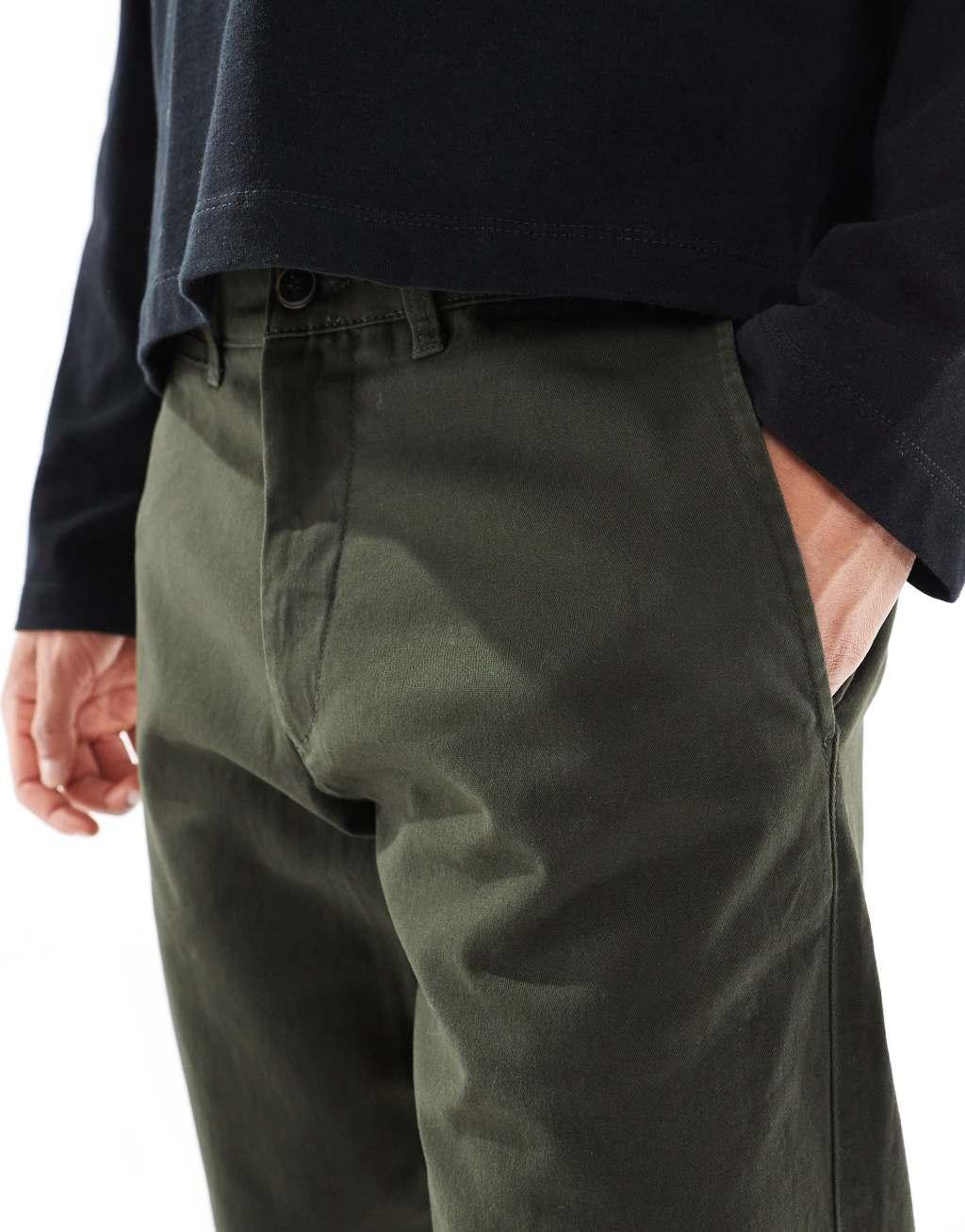 Jack & Jones Intelligence Kane loose fit chinos in khaki Product Image