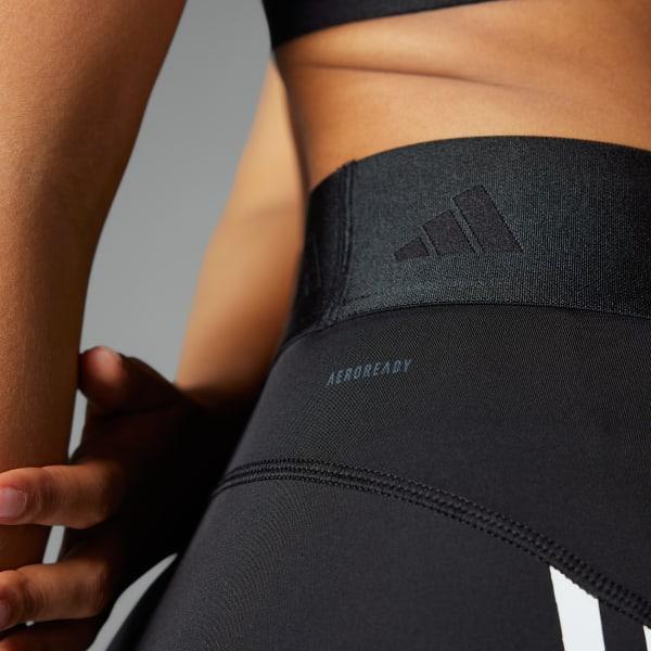 adidas Hyperglam 3-Inch Leggings Core Black XL Womens Product Image