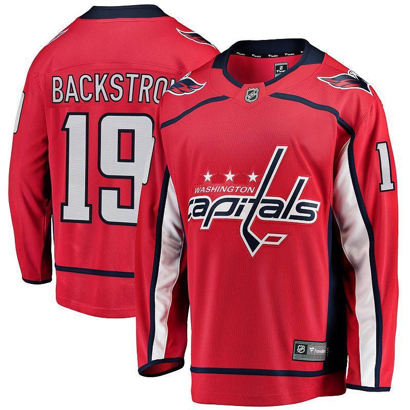 Men's Fanatics Branded Nicklas Backstrom Red Washington Capitals Breakaway Player Jersey, Size: Small Product Image