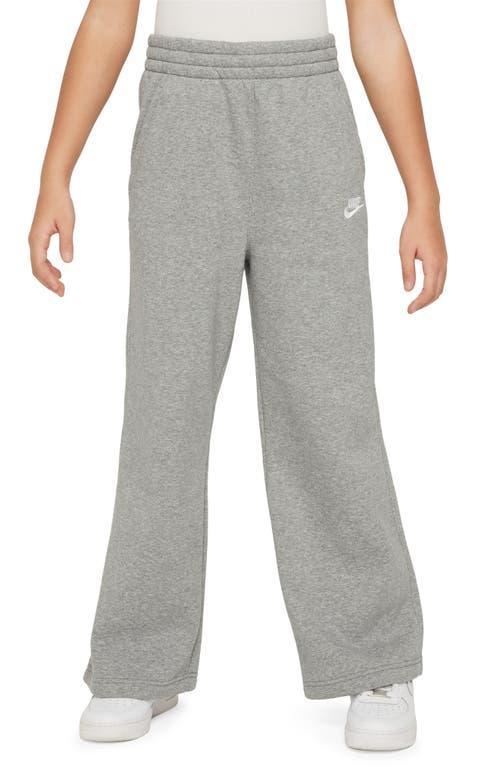Girls 7-16 Nike Sportswear Club Fleece Wide-Leg Pants, Girl's, Size: Large, Pink Product Image