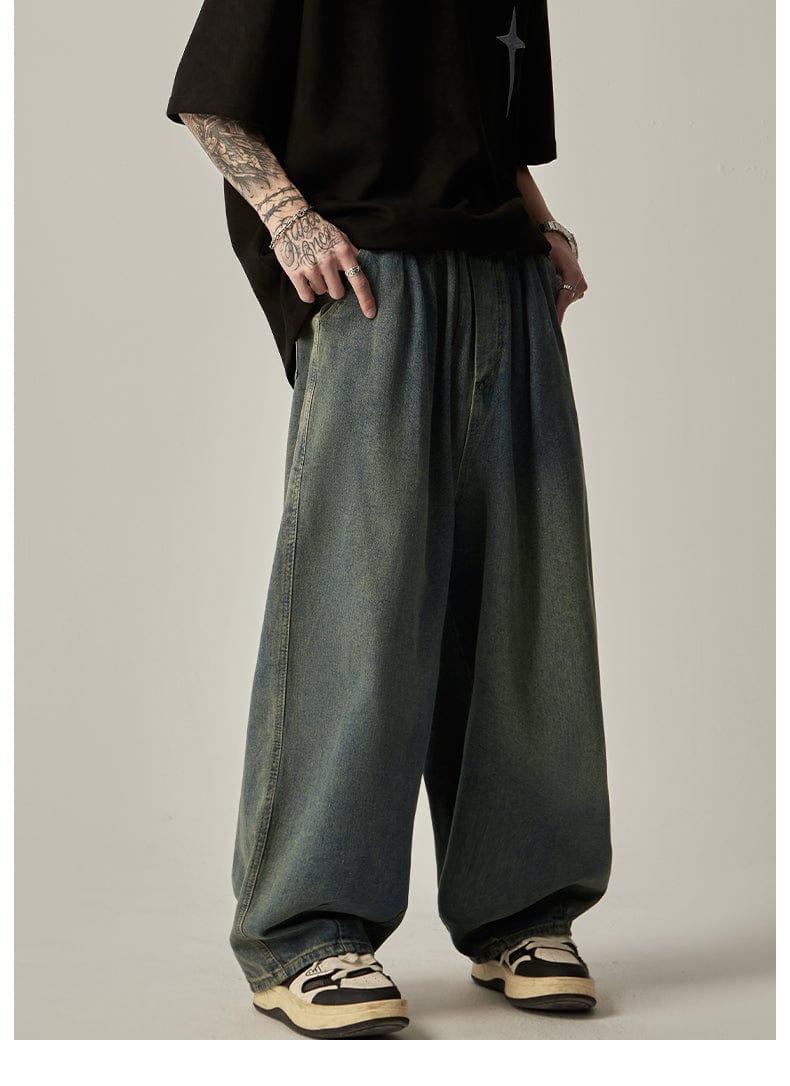 RT No. 11177 BAGGY STRAIGHT DENIM JEANS Product Image