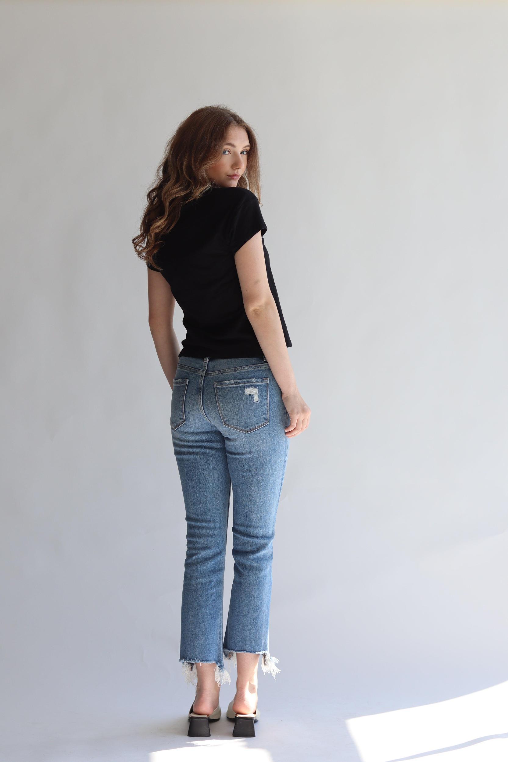 Flying Monkey Mid Rise Distressed Jean Product Image