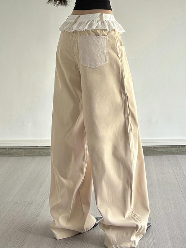 Lace Cargo Pants Product Image