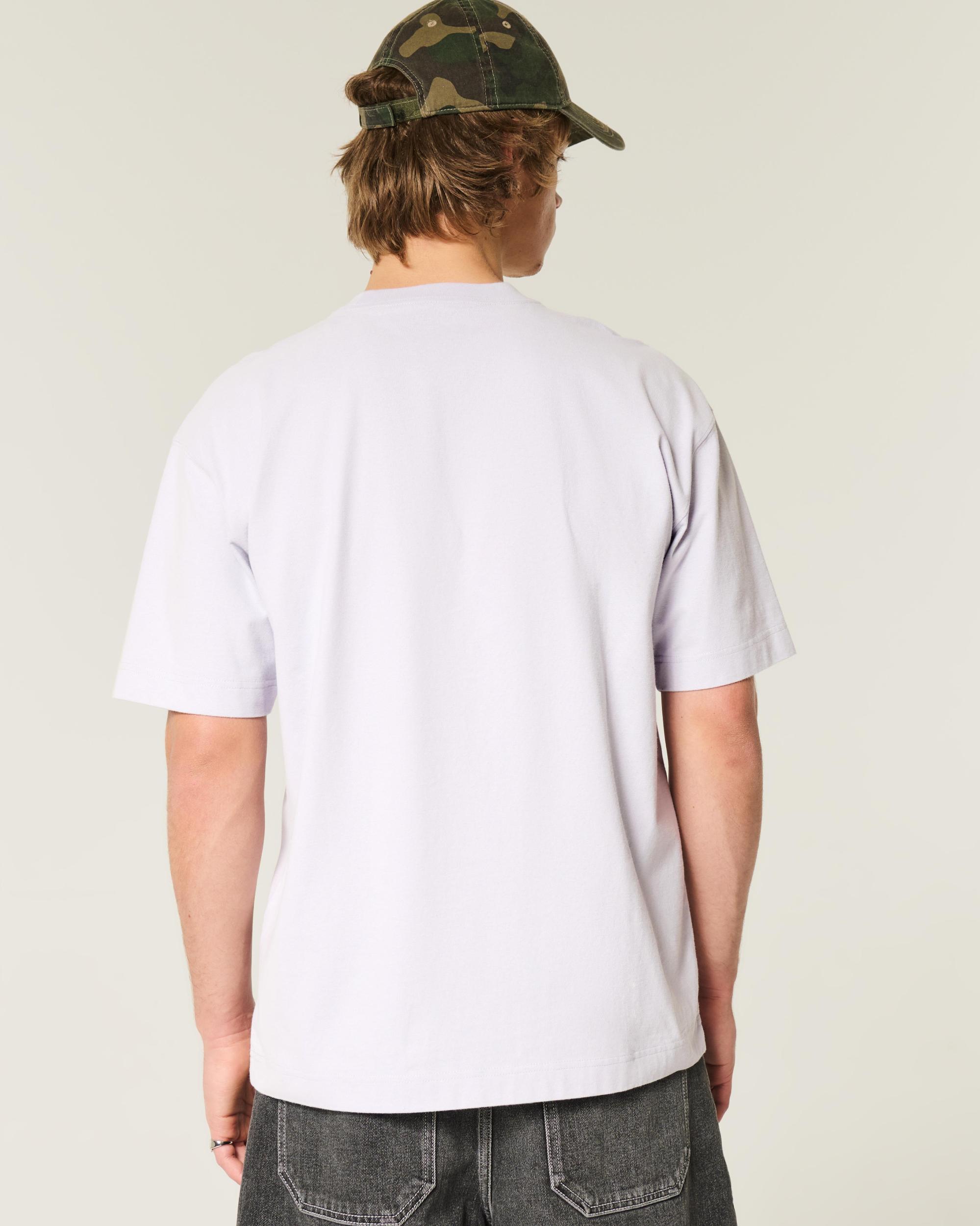 Boxy Heavyweight Washed Crew T-Shirt Product Image
