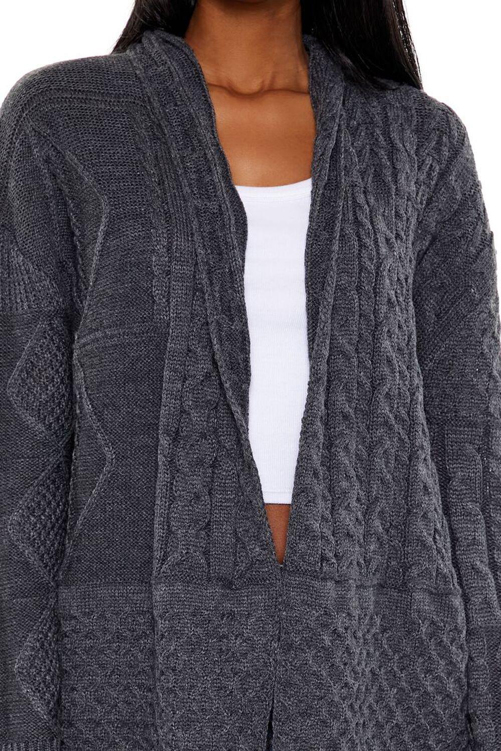 Mixed Knit Cardigan Sweater | Forever 21 Product Image