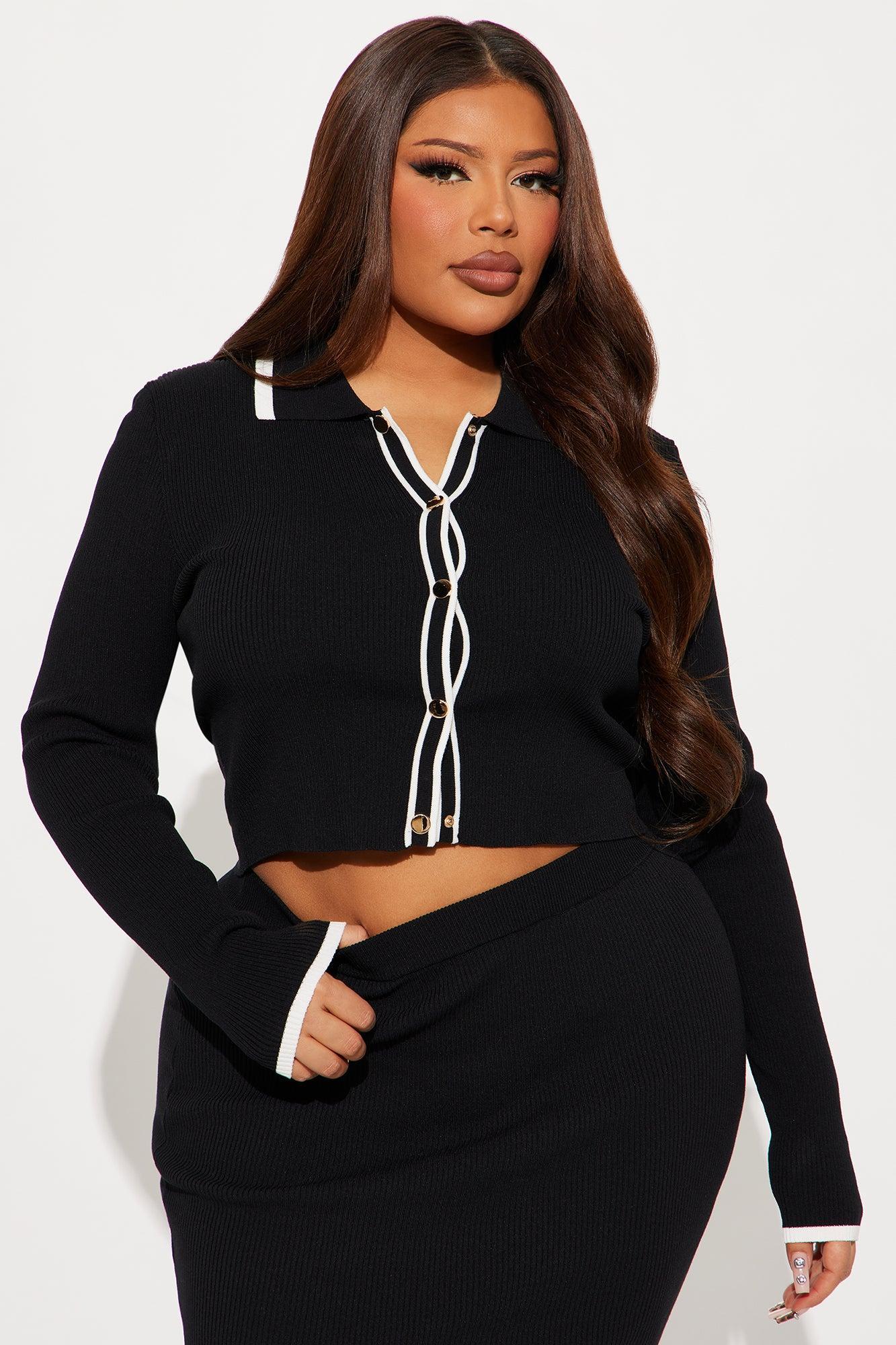 The Charlotte Maxi Skirt Set - Black Product Image