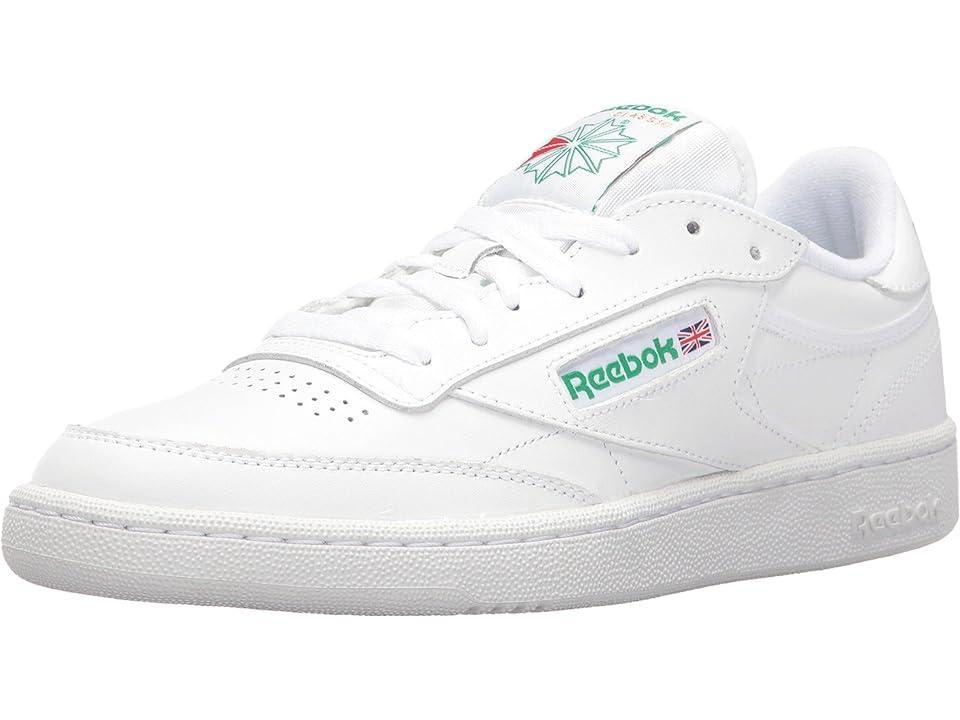Mens Reebok Club C 85 Athletic Shoe - White / Green Product Image