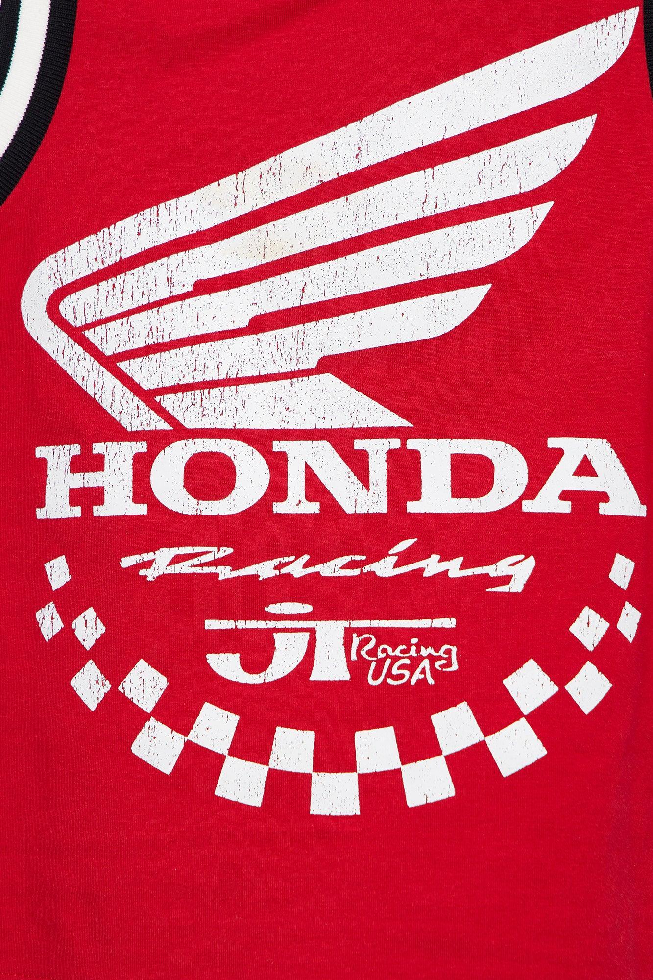 Honda Racing Ribbed Tank Top - Red Product Image