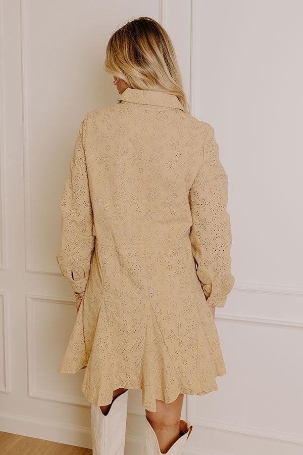 Blissful Smile Eyelet Mini Dress Product Image