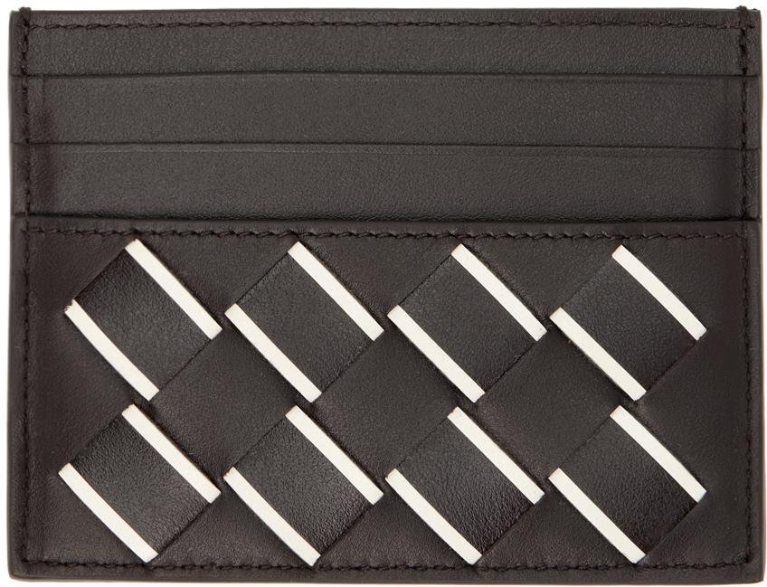 BOTTEGA VENETA Brown Intrecciato Credit Card Holder In 2365-fondant Product Image