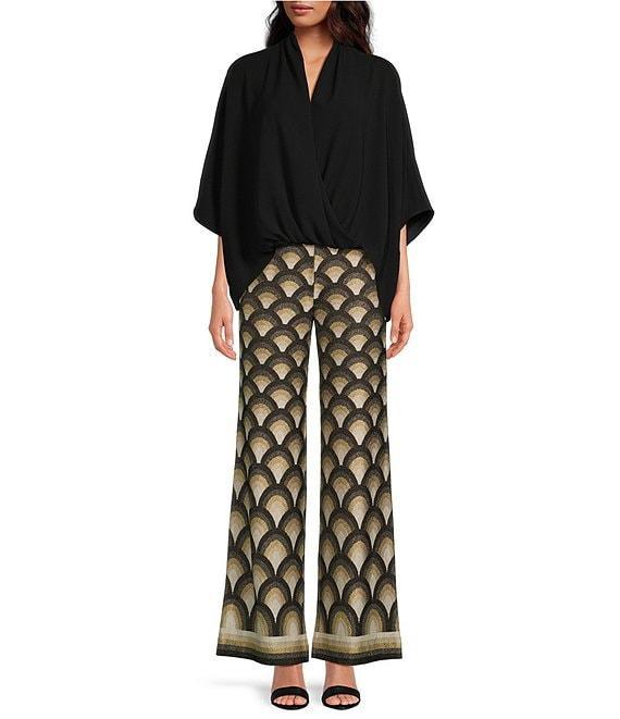 Trina Turk Concourse Surplice V-Neck Short Sleeve Oversized Top Product Image