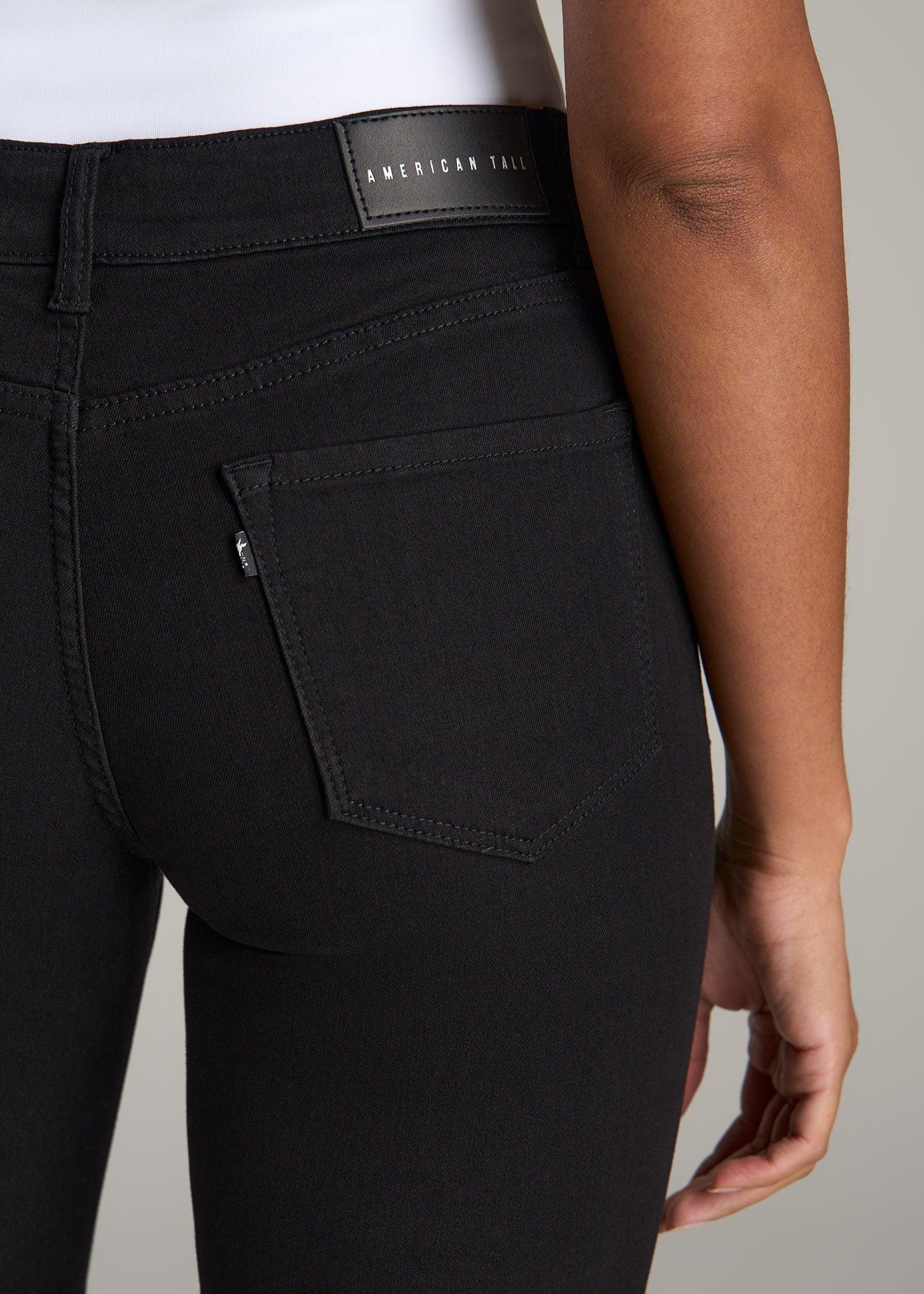 Sarah MID RISE SKINNY Tall Women's Jean in Black Product Image