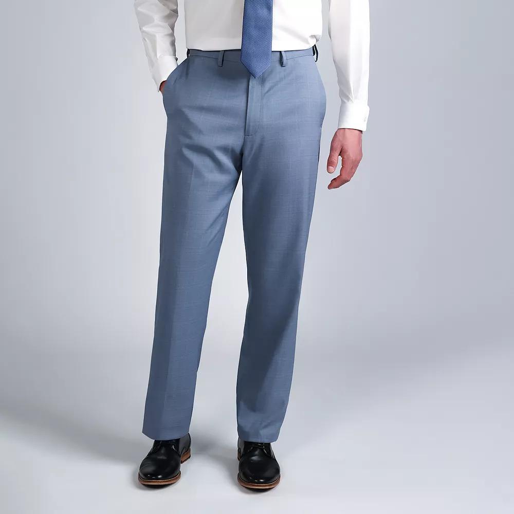 Mens Haggar Premium Comfort Expandable-Waist Classic-Fit Stretch Flat-Front Dress Pants, Mens Product Image