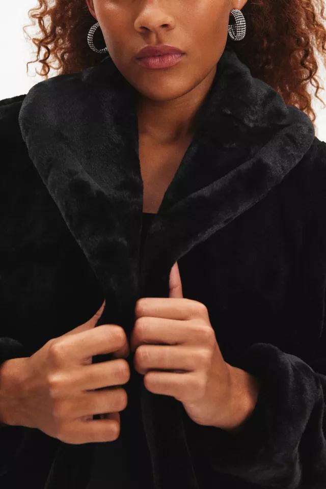 Blank NYC Hot To Trot Shawl Collar Faux Fur Jacket Product Image