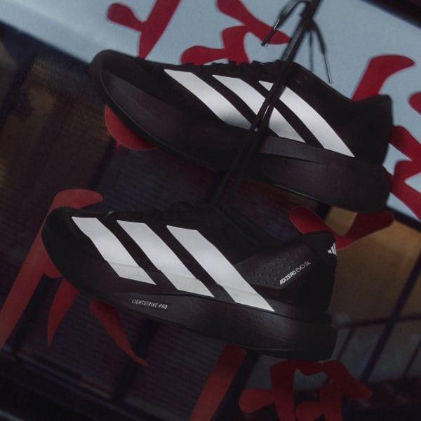 Mens adidas Adizero EVO SL Athletic Shoe Metallic / Iron Metallic / Halo Silver Product Image