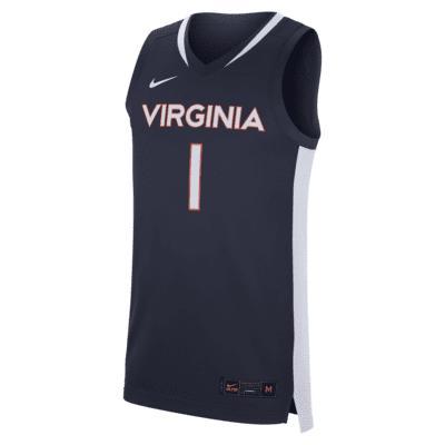 Men's Nike #1 Navy Virginia Cavaliers Replica Basketball Jersey, Size: Large, Blue Product Image
