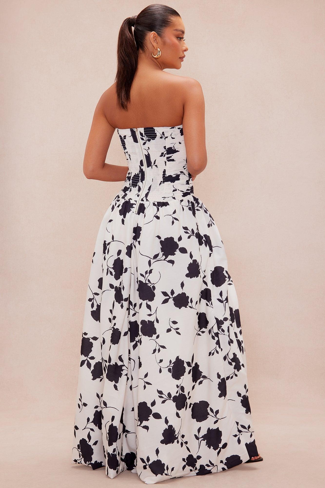 Skylar Drop Waist Maxi Dress - Ivory/combo Female Product Image