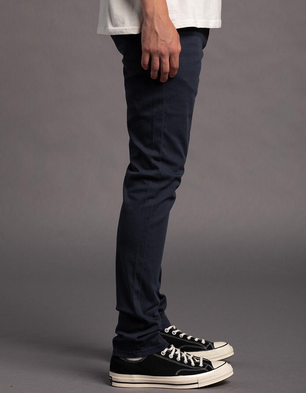 RSQ Mens Skinny Chino Pants - WASHED NAVY Product Image
