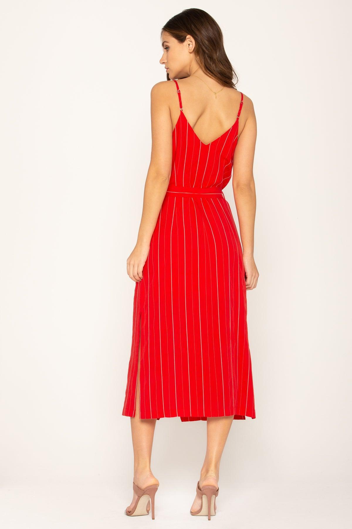 Modern Love Striped Midi Dress Female Product Image
