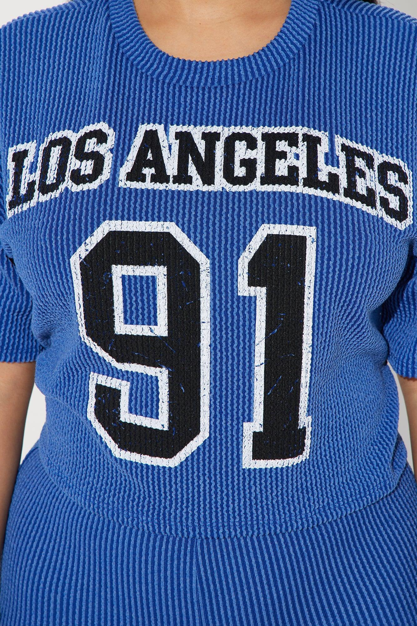 LA Sporty Pant Set - Blue Product Image