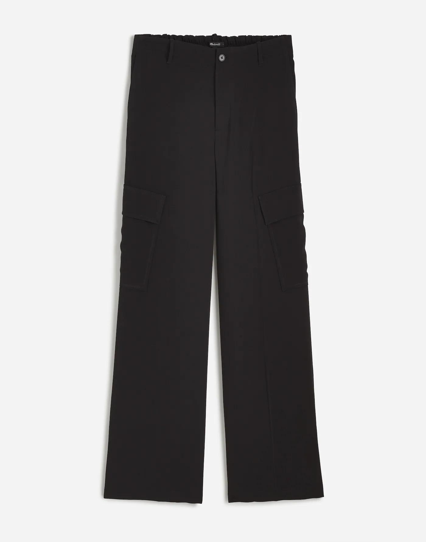 Petite Pull-On Utility Cargo Pants in Crepe Product Image