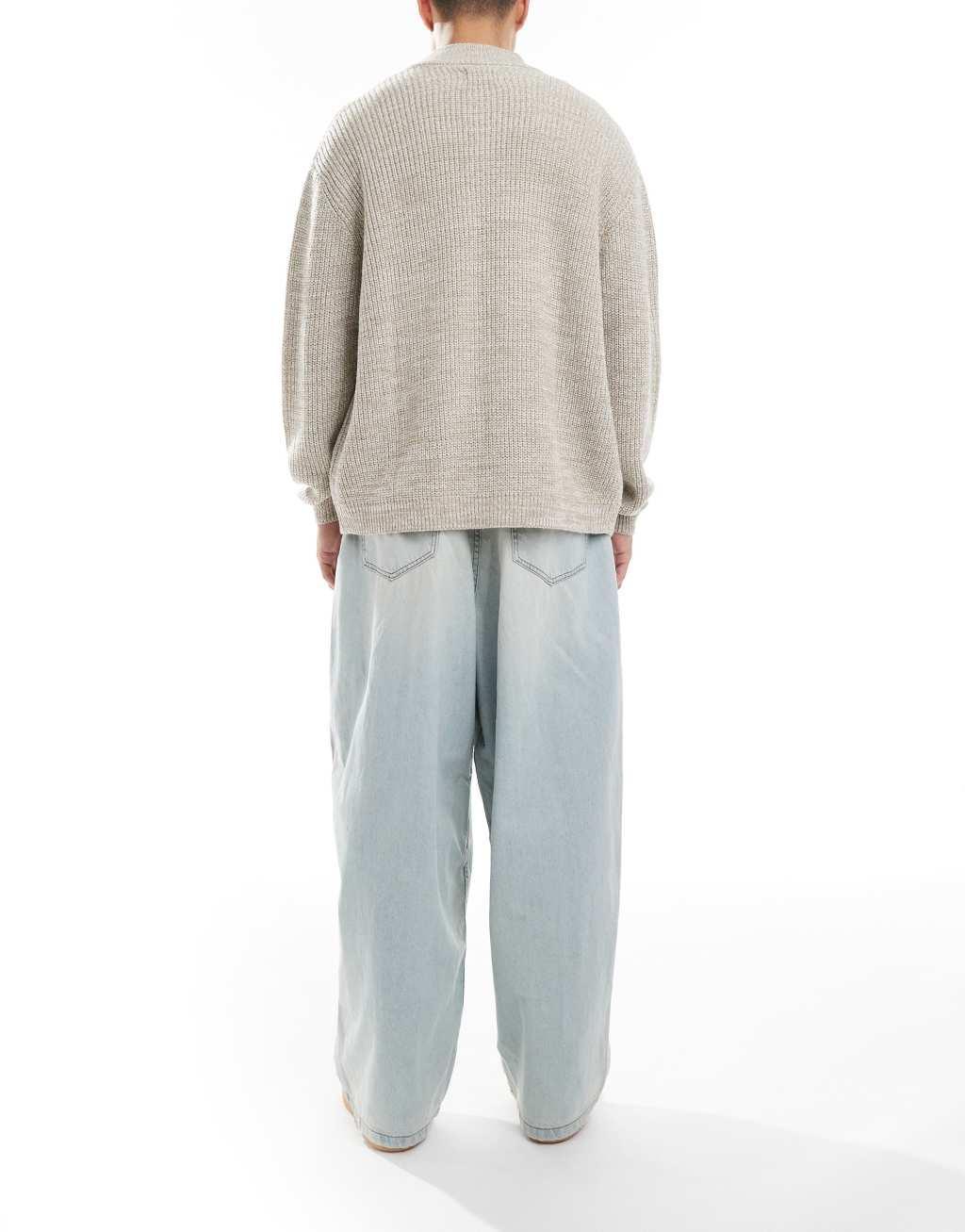 ASOS DESIGN oversized baggy jeans in light wash Product Image