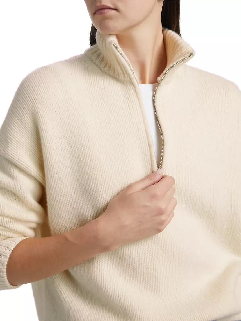 Wool-Cashmere Half-Zip Sweater Product Image