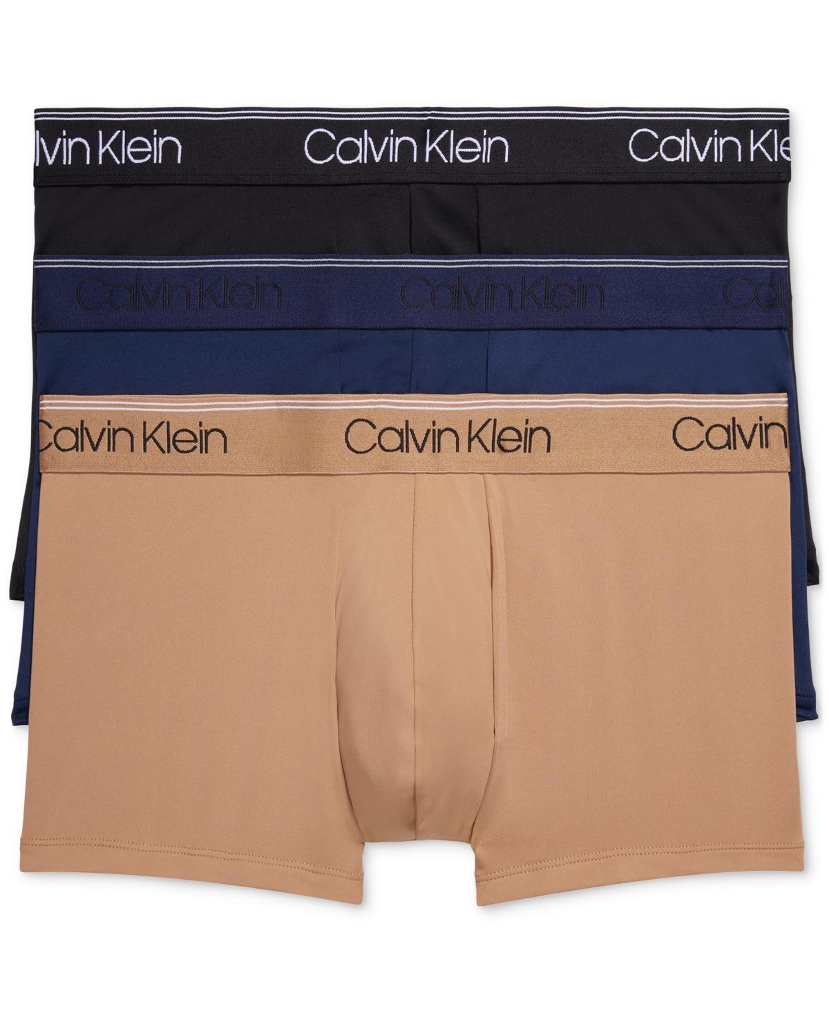 Calvin Klein Men's Micro Stretch 3-Pack Low Rise Trunk - Multi - XL Product Image